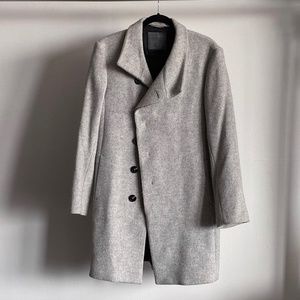 GREY MENS TRENCH COAT